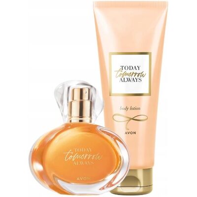 Avon zestaw TTA Today Tomorrow Always TOMORROW woda perfumowana+balsam Avon zestaw TTA Today Tomorrow Always TOMORROW woda perfumowana+balsam