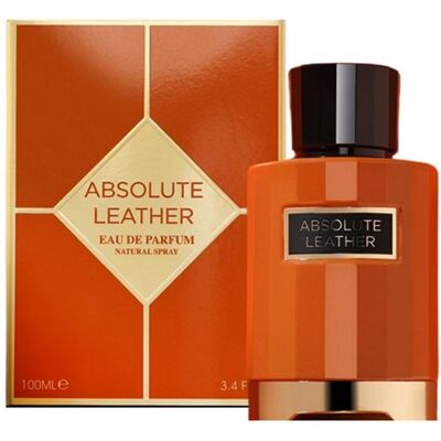 FRAGRANCE WORLD ABSOLUTE LEATHER 100ML WODA PERFUMOWANA UNISEX DAMSKA MĘSKA FRAGRANCE WORLD ABSOLUTE LEATHER 100ML WODA PERFUMOWANA UNISEX DAMSKA MĘSKA
