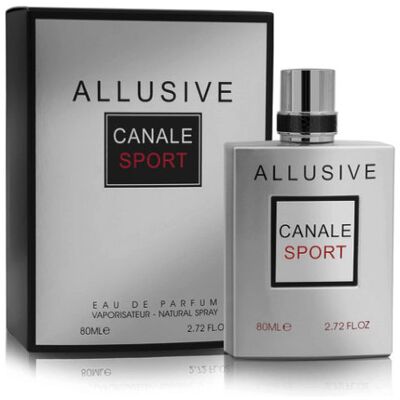 FRAGRANCE WORLD ALLUSIVE CANALE SPORT 80ML WODA PERFUMOWANA DLA MĘŻCZYZN FRAGRANCE WORLD ALLUSIVE CANALE SPORT 80ML WODA PERFUMOWANA DLA MĘŻCZYZN