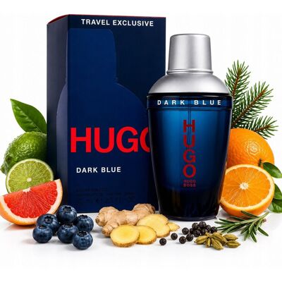 HUGO BOSS HUGO DARK BLUE EDT 75ML PERFUMY MĘSKIE TRWAŁE CYRTUSOWE HUGO BOSS HUGO DARK BLUE EDT 75ML PERFUMY MĘSKIE TRWAŁE CYRTUSOWE