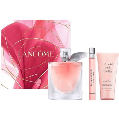 Lancome La Vie Est Belle zestaw woda perfumowana spray 100ml + woda perfumowana 10ml + balsam do ciała 50ml Lancome La Vie Est Belle zestaw woda perfumowana spray 100ml + woda perfumowana 10ml + balsam do ciała 50ml
