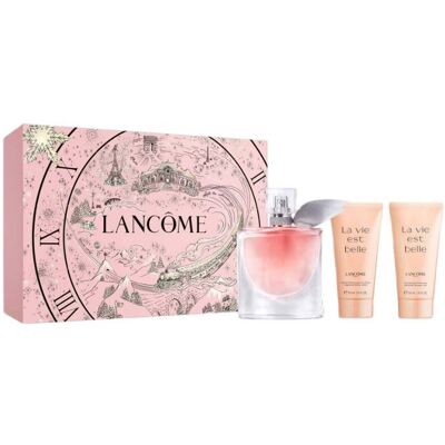 Lancome La Vie Est Belle zestaw woda perfumowana spray 30ml + balsam do ciała 50ml + żel pod prysznic 50ml Lancome La Vie Est Belle zestaw woda perfumowana spray 30ml + balsam do ciała 50ml + żel pod prysznic 50ml