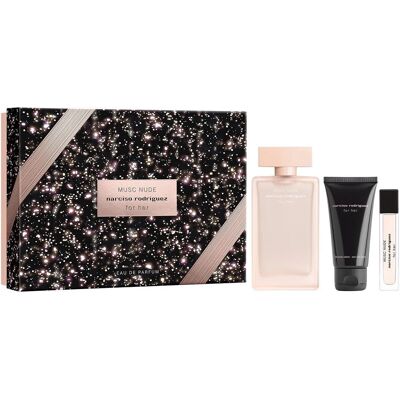 Narciso Rodriguez Musc Nude Eau De Parfum Set - 100ml, Body Lotion 50ml, Mini 10ml Narciso Rodriguez Musc Nude Eau De Parfum Set - 100ml, Body Lotion 50ml, Mini 10ml
