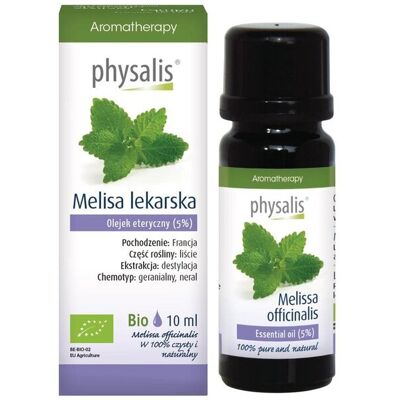inna (Inny) OLEJEK ETERYCZNY MELISA BIO 10 ml - PHYSALIS inna (Inny) OLEJEK ETERYCZNY MELISA BIO 10 ml - PHYSALIS