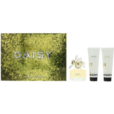 Zestaw prezentowy Marc Jacobs Daisy 3-częściowy - Kwiatowy zapach z lotioną i żelem pod prysznic Zestaw prezentowy Marc Jacobs Daisy 3-częściowy - Kwiatowy zapach z lotioną i żelem pod prysznic