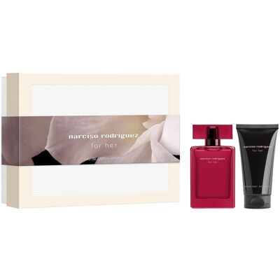 Set Narciso Rodriguez: For Her Intense, Eau De Parfum, For Women, 50 Ml + For Her Intense, Hydrating, Body Lotion, 50 Ml Set Narciso Rodriguez: For Her Intense, Eau De Parfum, For Women, 50 Ml + For Her Intense, Hydrating, Body Lotion, 50 Ml