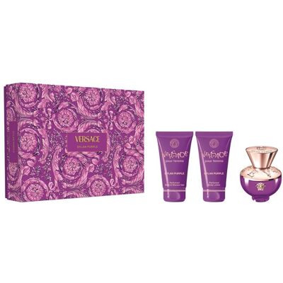 Zestaw prezentowy Versace Dylan Purple Pour Femme - Perfumy i Produkty ciała Zestaw prezentowy Versace Dylan Purple Pour Femme - Perfumy i Produkty ciała