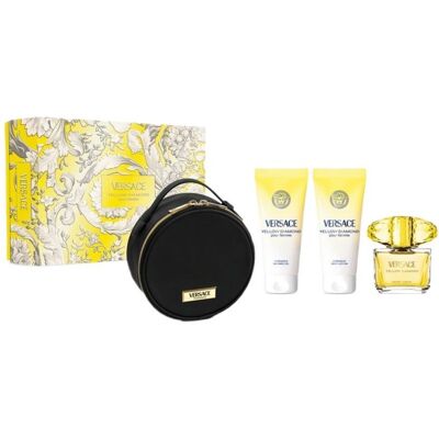Yellow Diamond zestaw woda toaletowa spray 90ml + żel pod prysznic 100ml + balsam do ciała 100ml + kosmetyczka Yellow Diamond zestaw woda toaletowa spray 90ml + żel pod prysznic 100ml + balsam do ciała 100ml + kosmetyczka