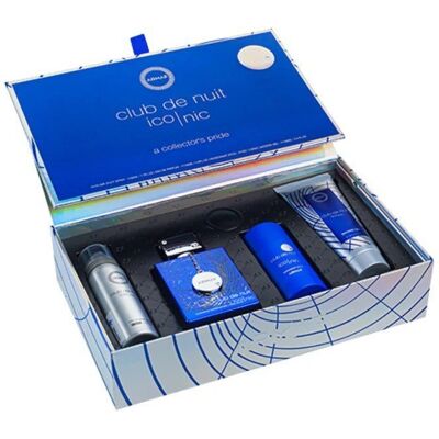 Armaf Club De Nuit Blue Ikoniczny Zestaw (EdP 105ml + DS 75g + DS 50ml + SG 100ml) Armaf Club De Nuit Blue Ikoniczny Zestaw (EdP 105ml + DS 75g + DS 50ml + SG 100ml)