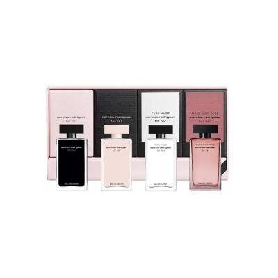 Zestaw Narciso Rodriguez For Her Edt + For Her Edp + Pure Musc Edp + Musc Noir Rose Edp 4 X 7,5ml Zestaw Narciso Rodriguez For Her Edt + For Her Edp + Pure Musc Edp + Musc Noir Rose Edp 4 X 7,5ml