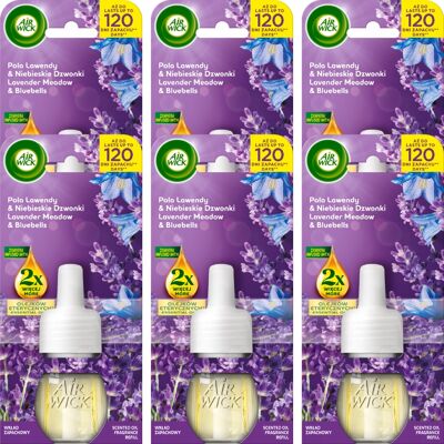 Inny producent Air Wick Zapas Wkład Zapachowy Pola Lawendy & Niebieskie Dzwonki 19 Ml X6 / Air Wick Inny producent Air Wick Zapas Wkład Zapachowy Pola Lawendy & Niebieskie Dzwonki 19 Ml X6 / Air Wick