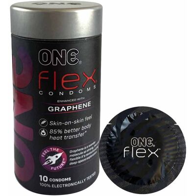 Prezerwatywy cienkie ONE Flex 10 szt. (lateks wzmocniony grafenem) Prezerwatywy cienkie ONE Flex 10 szt. (lateks wzmocniony grafenem)