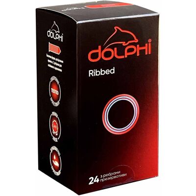 Prezerwatywy Dolphi Ribbed prążkowane 24 szt. Prezerwatywy Dolphi Ribbed prążkowane 24 szt.