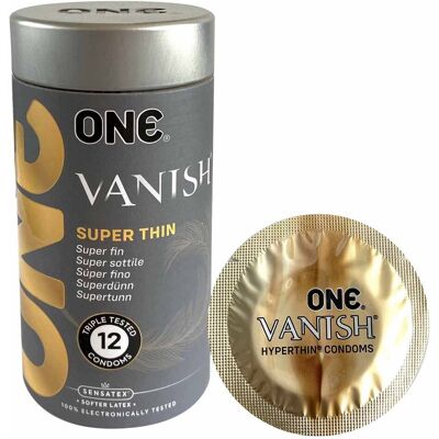 Prezerwatywy dopasowane ONE Vanish Superthin 12 szt. (premium nawilżenie) Prezerwatywy dopasowane ONE Vanish Superthin 12 szt. (premium nawilżenie)