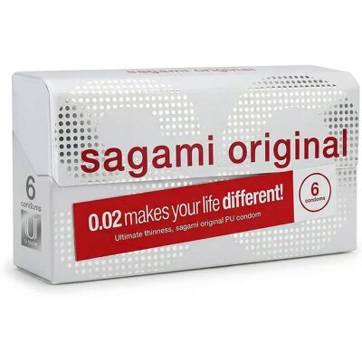 Prezerwatywa Sagami Original 0,02 bez lateksu - 6 szt Prezerwatywa Sagami Original 0,02 bez lateksu - 6 szt