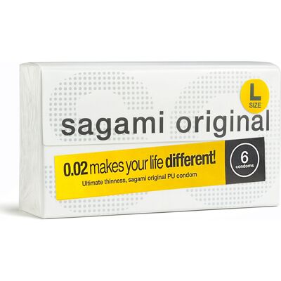 Prezerwatywy Sagami Original 0.02 Duże - Opakowanie 6 Prezerwatywy Sagami Original 0.02 Duże - Opakowanie 6
