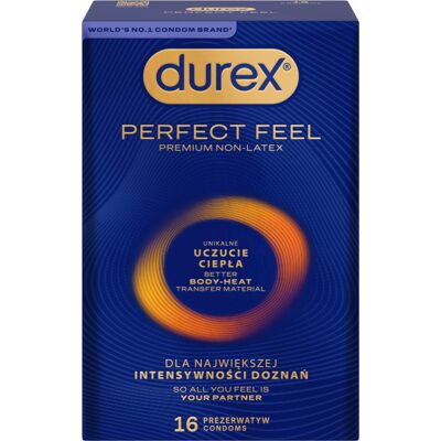 Prezerwatywy Durex Perfect Feel (2x16 Szt.) Prezerwatywy Durex Perfect Feel (2x16 Szt.)