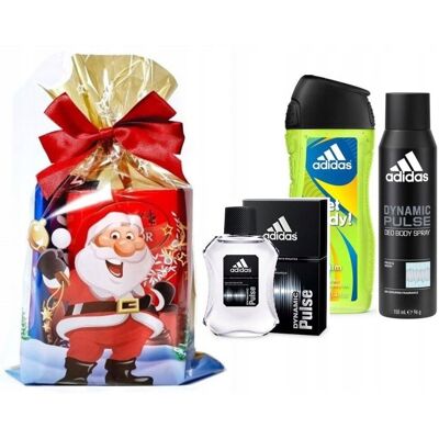 Adidas Dynamic Pulse Zestaw Prezentowy Dla Mężczyzn Żel 3w1+dezodorant+woda Adidas Dynamic Pulse Zestaw Prezentowy Dla Mężczyzn Żel 3w1+dezodorant+woda