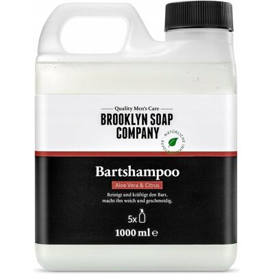 BROOKLYN SOAP COMPANY mydło do brody opakowanie uzupełniające 1000ml BROOKLYN SOAP COMPANY mydło do brody opakowanie uzupełniające 1000ml