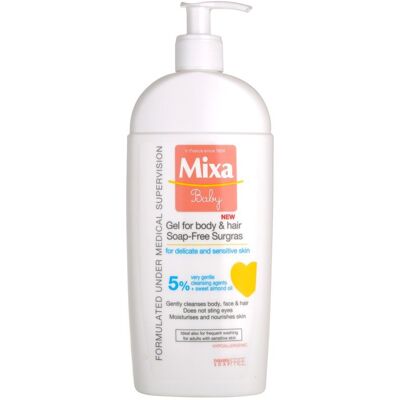 Mixa Baby 2-w-1 Żel pod prysznic i szampon - Dzieci, 400ml Mixa Baby 2-w-1 Żel pod prysznic i szampon - Dzieci, 400ml