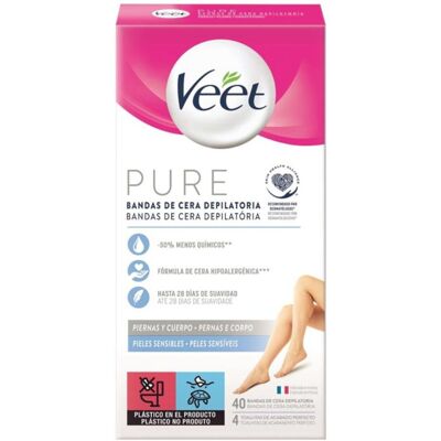 Veet Pure zimne paski woskowe - 40 szt. Veet Pure zimne paski woskowe - 40 szt.