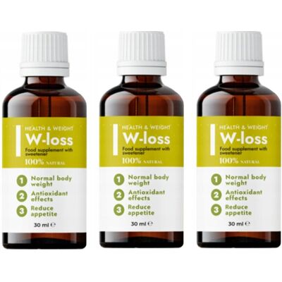 3x W-Loss - Naturalne Krople Na Szybkie Odchudzanie 30ml 3x W-Loss - Naturalne Krople Na Szybkie Odchudzanie 30ml
