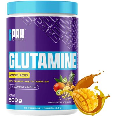 Trec Nutrition 6PAK NUTRITION L-GLUTAMINA 500 g + Witamina B6 Metabolizm Białek Po Treningu Aminokwas Trec Nutrition 6PAK NUTRITION L-GLUTAMINA 500 g + Witamina B6 Metabolizm Białek Po Treningu Aminokwas