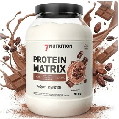 Inny producent 7Nutrition Protein Matrix 1000 g Milk Chocolate BIAŁKO PROTEIN ODŻYWKA Inny producent 7Nutrition Protein Matrix 1000 g Milk Chocolate BIAŁKO PROTEIN ODŻYWKA