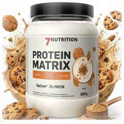Inny producent 7Nutrition Protein Matrix 500 g Cookies WPC Białko Kazeina Kolagen Kreatyna Inny producent 7Nutrition Protein Matrix 500 g Cookies WPC Białko Kazeina Kolagen Kreatyna