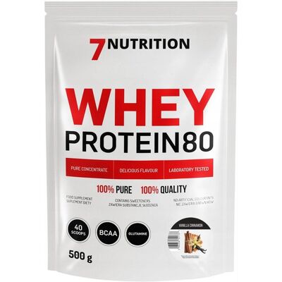 7Nutrition Whey Protein 80 500g WPC KONCENTRAT Wanilia z cynamonem 7Nutrition Whey Protein 80 500g WPC KONCENTRAT Wanilia z cynamonem
