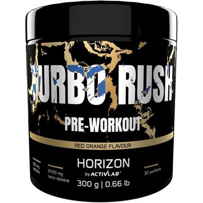 REGIS Activlab Horizon Turbo Rush Pre-Workout 300g przedtreningówka czerwona pomarańcza REGIS Activlab Horizon Turbo Rush Pre-Workout 300g przedtreningówka czerwona pomarańcza