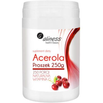 Aliness Proszek z Witaminą C z Aceroli - Suplement diety w proszku Aliness Proszek z Witaminą C z Aceroli - Suplement diety w proszku