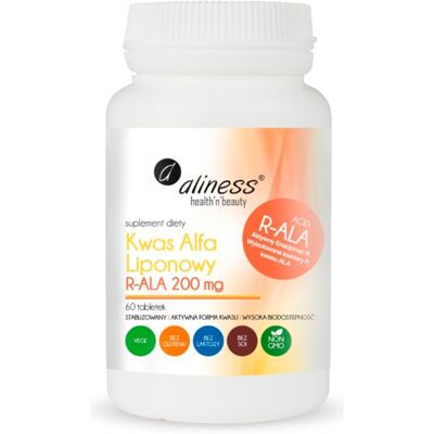 Aliness R-ALA 200 mg - Suplement diety Aliness R-ALA 200 mg - Suplement diety