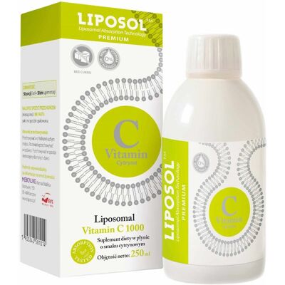 Medicaline Liposomalna witamina C 250 ml - Smak cytrynowy - Suplement diety Medicaline Liposomalna witamina C 250 ml - Smak cytrynowy - Suplement diety