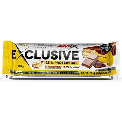 Amix Exclusive Protein Bar 85G Baton Białkowy Chocolate Banana Amix Exclusive Protein Bar 85G Baton Białkowy Chocolate Banana