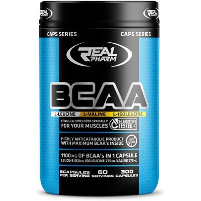BCAA 1100mg - Real Pharm - 300 kapsułek BCAA 1100mg - Real Pharm - 300 kapsułek