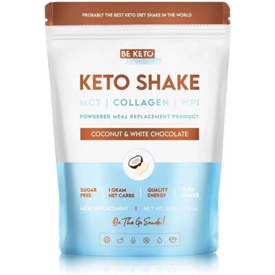 Beketo Keto Shake Odżywka Białkowa Z Collagenem 500 Ml Smak Kokos I Biała Czekolada Beketo Keto Shake Odżywka Białkowa Z Collagenem 500 Ml Smak Kokos I Biała Czekolada