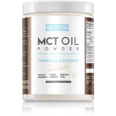 Be Keto Proszek MCT Tropikalny Kokos i Biała Czekolada - Suplement diety Be Keto Proszek MCT Tropikalny Kokos i Biała Czekolada - Suplement diety