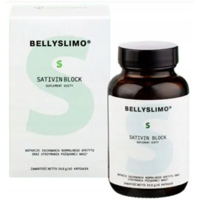 Bellyslimo Sativin Block kontrola wagi 60 kapsułek Bellyslimo Sativin Block kontrola wagi 60 kapsułek