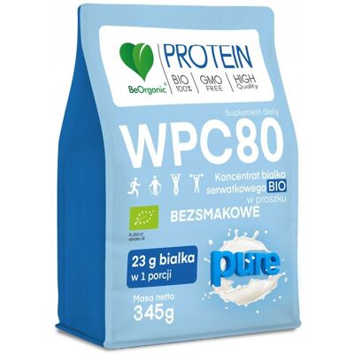 inna (Inny) BeOrganic Białko serwatkowe WPC 80 345g Naturalne PURE 100% Czyste MIĘŚNIE inna (Inny) BeOrganic Białko serwatkowe WPC 80 345g Naturalne PURE 100% Czyste MIĘŚNIE