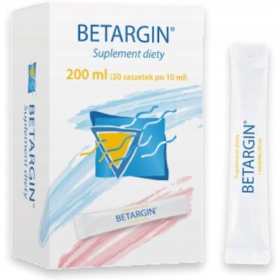 Betargin BETAINA ARGININA 20 saszetek po 10 ml Betargin BETAINA ARGININA 20 saszetek po 10 ml