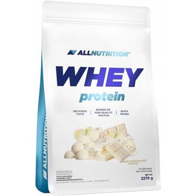 Białko ALLNUTRITION WHEY PROTEIN 2270g biała czekolada Białko ALLNUTRITION WHEY PROTEIN 2270g biała czekolada
