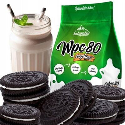 Inny producent BIAŁKO NATURALNE w proszku koncentrat WPC 80 bez dodatków CIASTKO 700g Inny producent BIAŁKO NATURALNE w proszku koncentrat WPC 80 bez dodatków CIASTKO 700g
