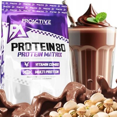 Inny producent BIAŁKO odżywka białkowa mix ProActive Protein 80 2250g czeko pistacja Inny producent BIAŁKO odżywka białkowa mix ProActive Protein 80 2250g czeko pistacja