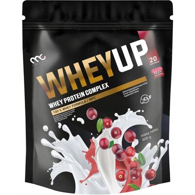 BIAŁKO ODŻYWKA BIAŁKOWA WHEYUP MUSCLE CLINIC 600g SMAK ŻURAWINA BIAŁKO ODŻYWKA BIAŁKOWA WHEYUP MUSCLE CLINIC 600g SMAK ŻURAWINA