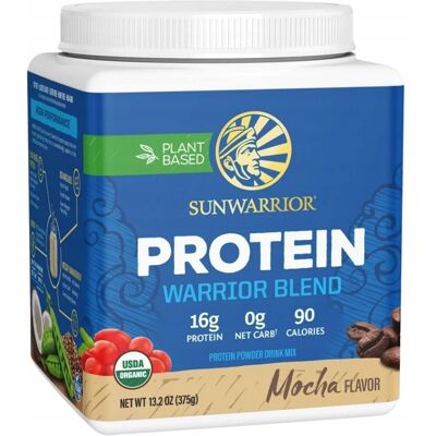 Mieszanka Wojownika Sunwarrior Mocha - Wegańska, Bogata w BCAA Mieszanka Wojownika Sunwarrior Mocha - Wegańska, Bogata w BCAA