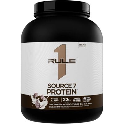 Białko Source 7 Protein 1800g Odżywka Izolat WPC WPI Ciastko Rule1 R1 Białko Source 7 Protein 1800g Odżywka Izolat WPC WPI Ciastko Rule1 R1