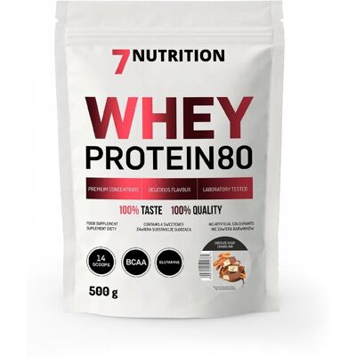 Inny producent BIAŁKO WPC koncentrat 7 Nutrition Whey Protein 80 500g Czekolada Karmel Inny producent BIAŁKO WPC koncentrat 7 Nutrition Whey Protein 80 500g Czekolada Karmel