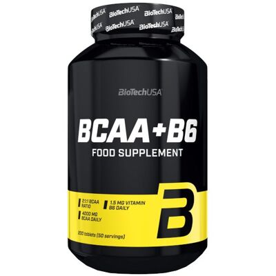 BioTech USA BCAA + B6 200 tabletek - Suplement diety BioTech USA BCAA + B6 200 tabletek - Suplement diety