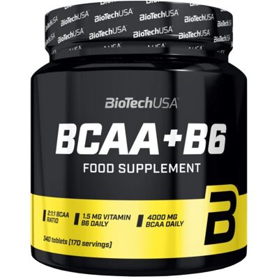 BioTech USA BCAA+B6 340 Tabletek - Suplement diety BioTech USA BCAA+B6 340 Tabletek - Suplement diety